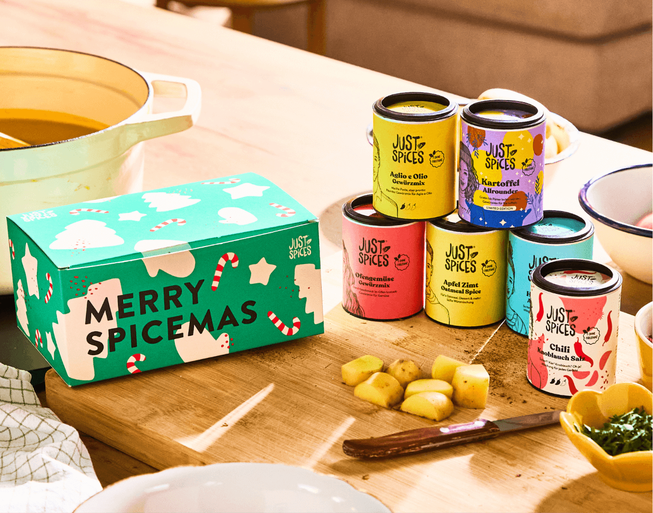 Kleiner Gewürz Adventskalender + Merry Spicemas Gewürzbox