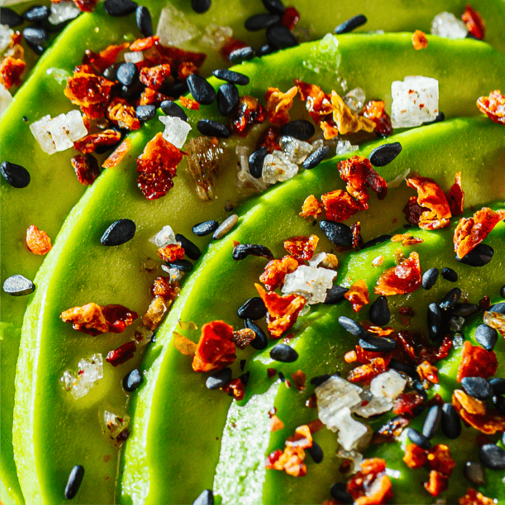 Fragespiel + Avocado Topping