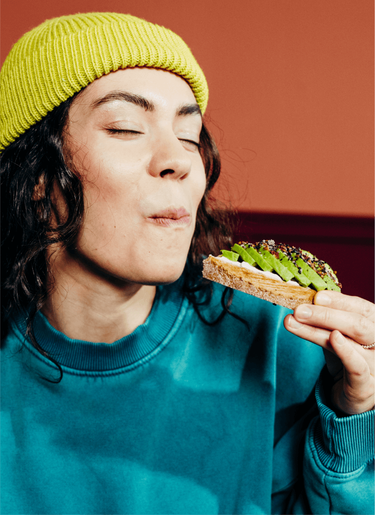 Fragespiel + Avocado Topping