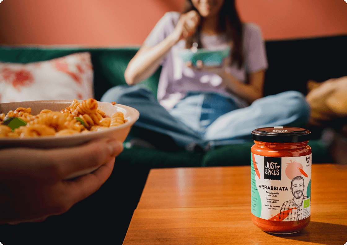 Pasta Sauces Arrabbiata | Fertige italienische Nudelsoße | JUST SPICES®