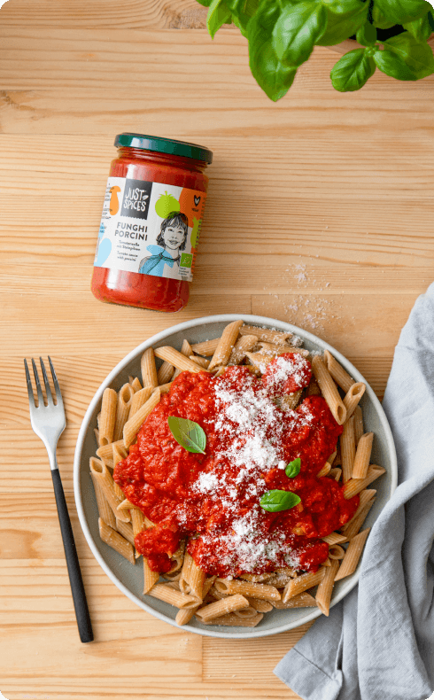 Bio Pasta Sauces Funghi Porcini| Italienische Nudeln in Minuten | JUST ...