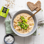 Just Spices - Klassische Gemüsebrühe -  Kartoffel Lauch Suppe mit Brot, Gemüsebrühe 