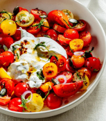 Just Spices - Tomate Mozzarella Topping -  Tomate Mozzarella Gewürz mit Burrata Tomaten Salat