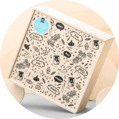 Große Holzbox: 16 Gewürze