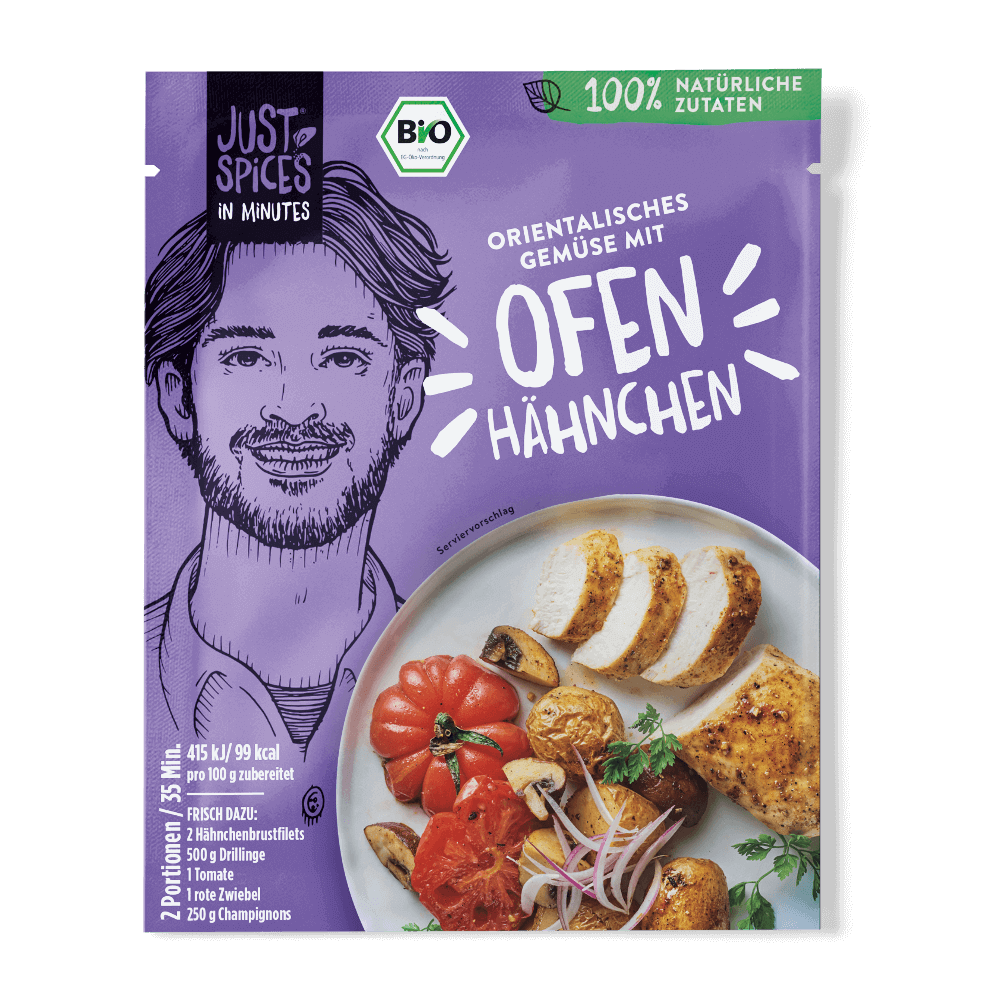 Bio Orientalisches Gemüse mit Ofen Hähnchen - Shop Landhaus Look