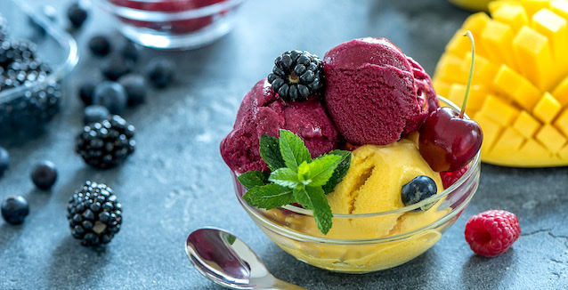 Was ist der Unterschied zwischen Sorbet und Parfait?