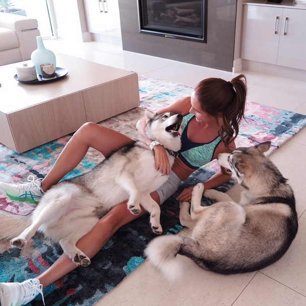 kayla itsines dog-