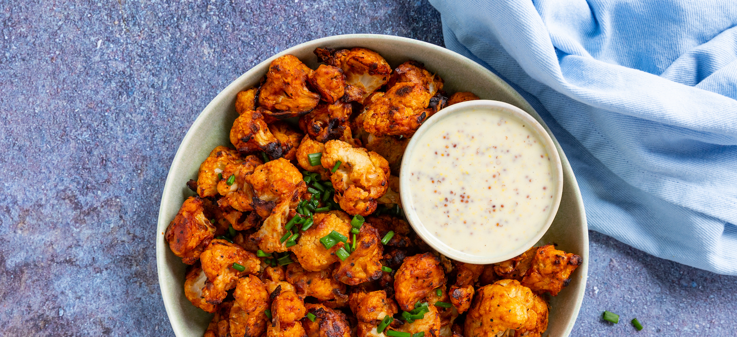 Vegane Blumenkohl Buffalo Wings