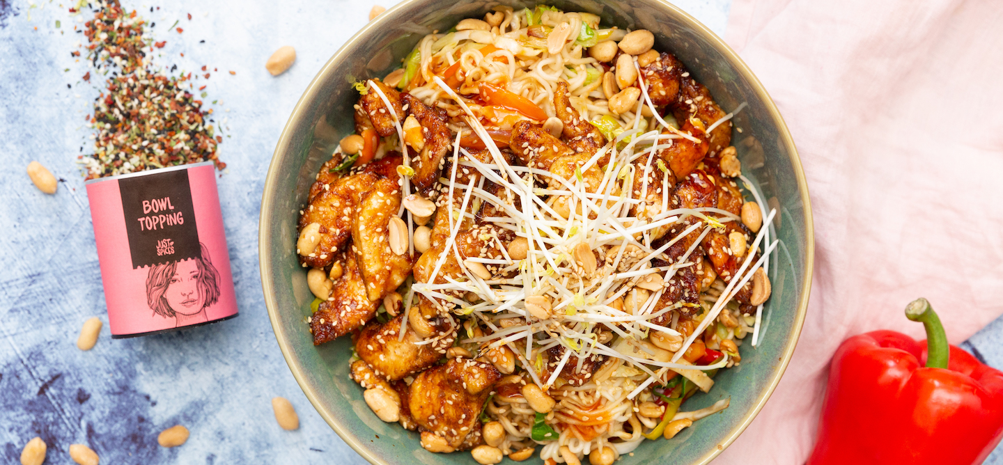 Asia Wok-Bowl mit Hähnchen
