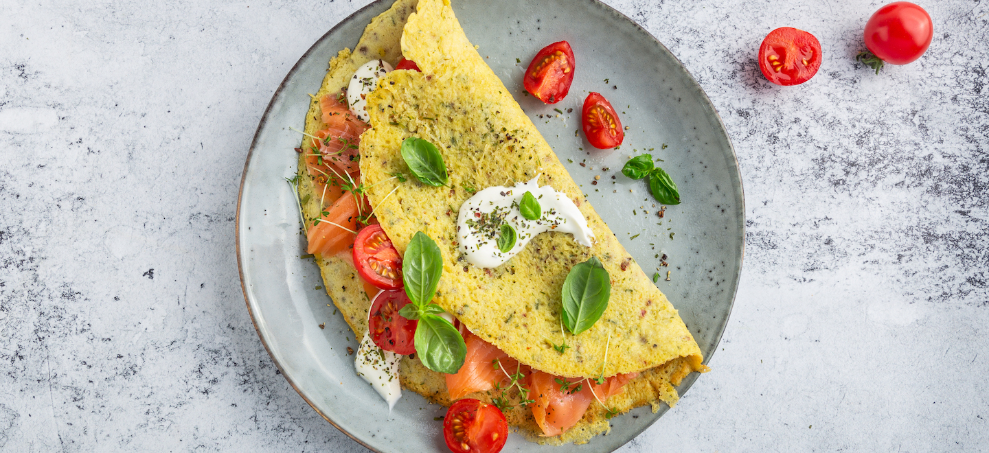 Rezept Omelette mit Lachs