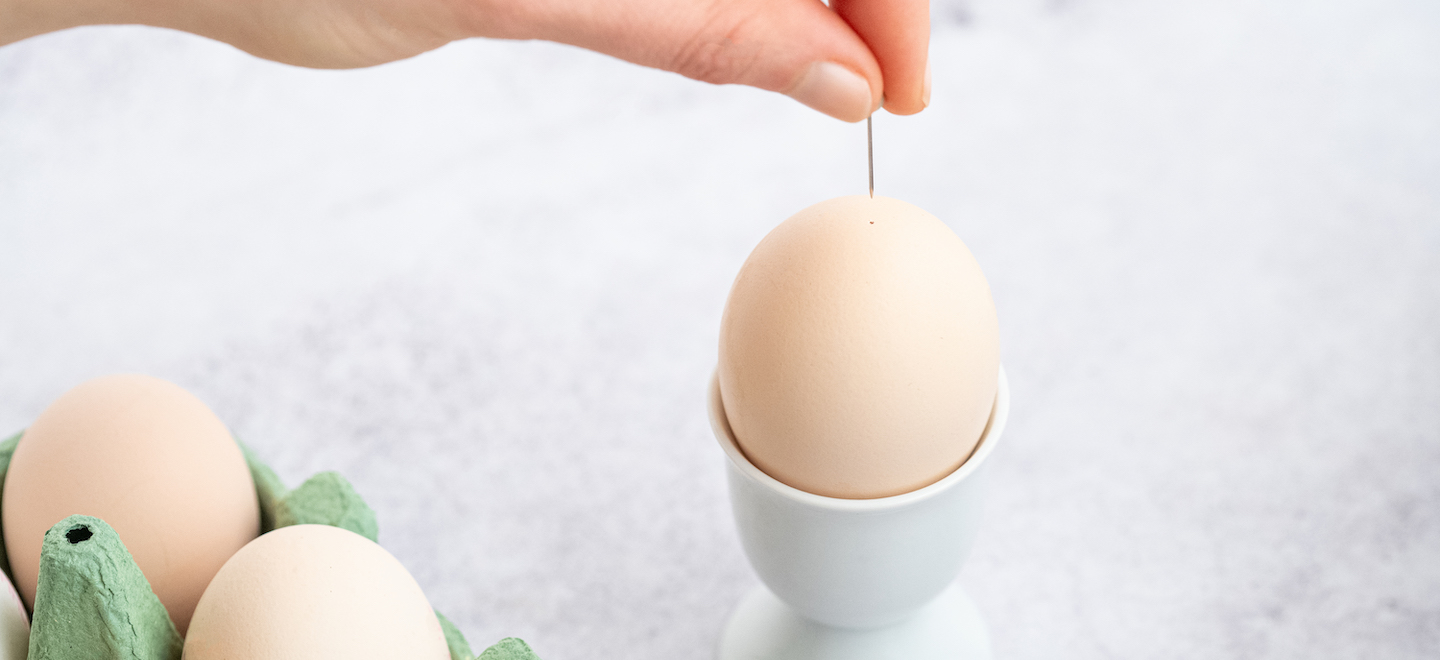 Eier vor dem Kochen anpieksen?