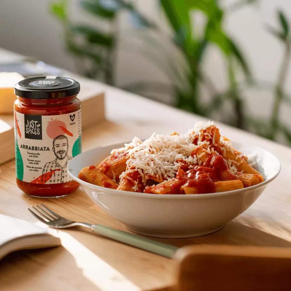 Just Spices - Arrabiata - Bio-Tomatensoße mit Chili