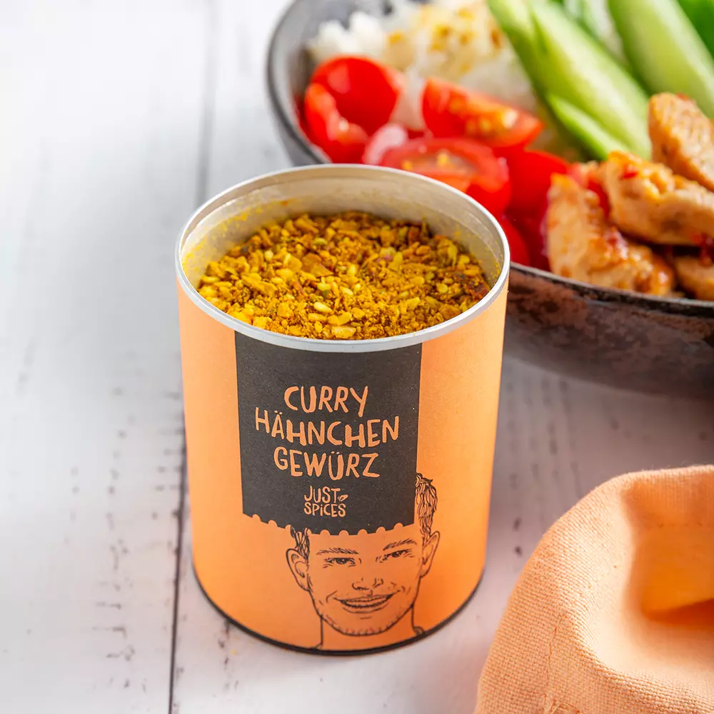 Just Spices - Curry Hähnchen Mix -  - Reisbowl mit Hähnchen, Hähnchen Gewürz