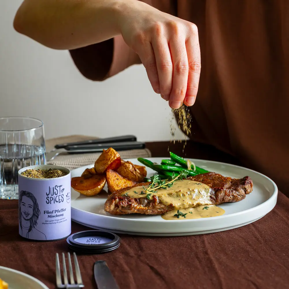 Just Spices - Fünf Pfeffer Mischung -  Pfeffersteak würzen