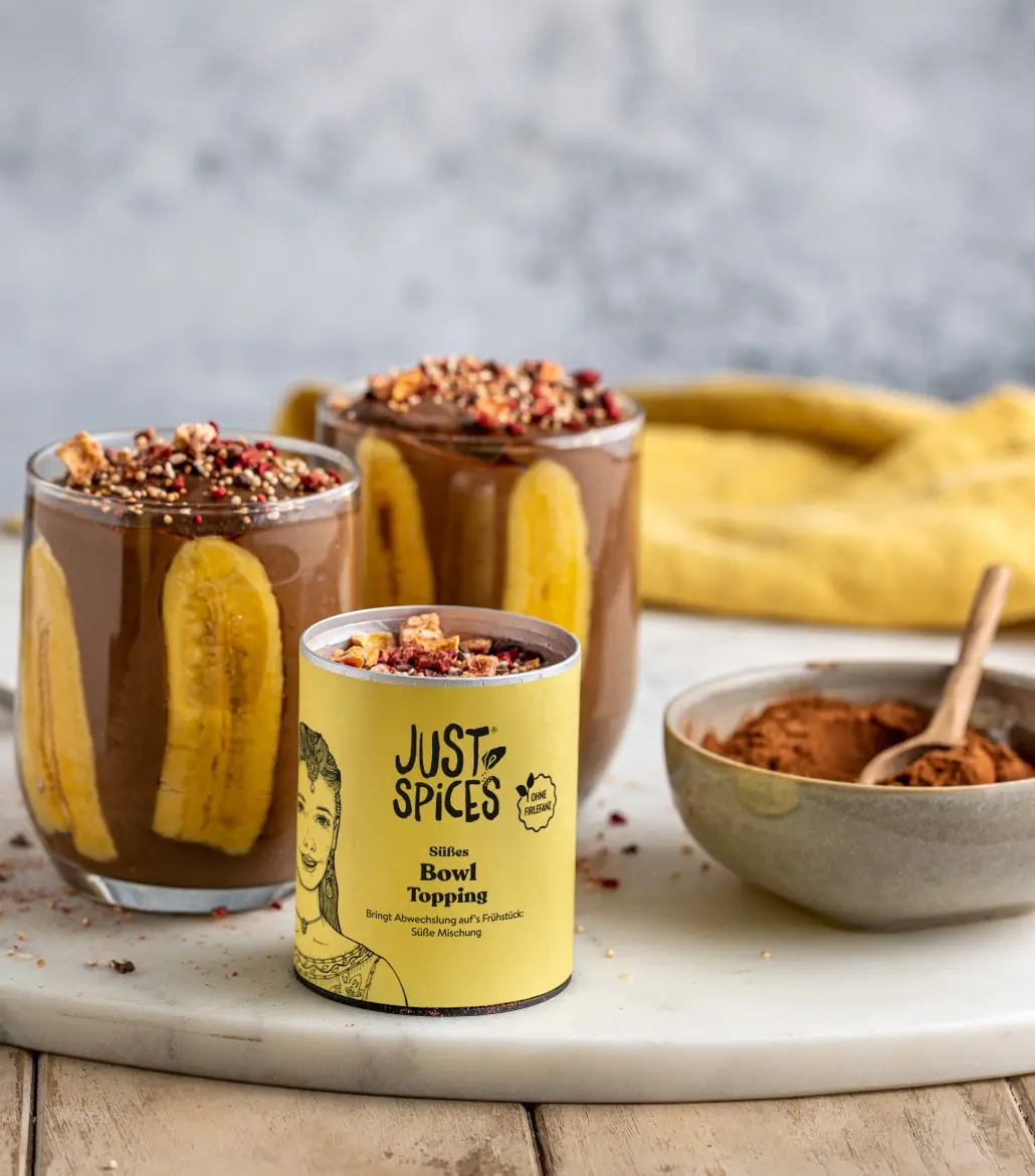 Just Spices - Süßes Bowl Topping -  Bananen Schoko Mousse 