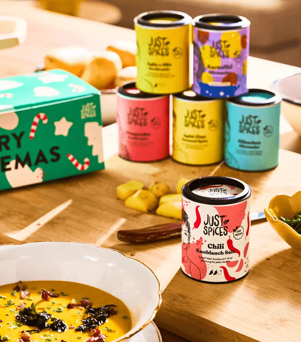 Just Spices - Kleiner Gewürz Adventskalender + Merry Spicemas Gewürzbox