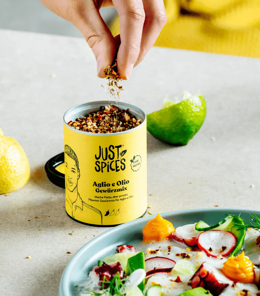 Just Spices - Mitbringsel Gewürzbox -  Aglio e Olio Gewürzmix