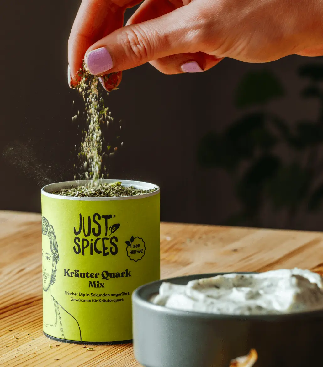 Just Spices - Kräuter Quark Mix -  Kräuter Quark Gewürz Streuhand