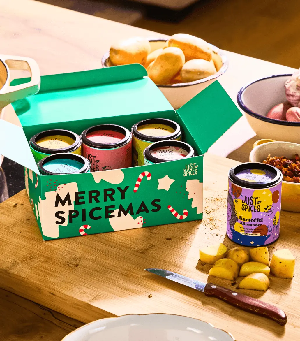 Just Spices - Kleiner Gewürz Adventskalender + Merry Spicemas Gewürzbox