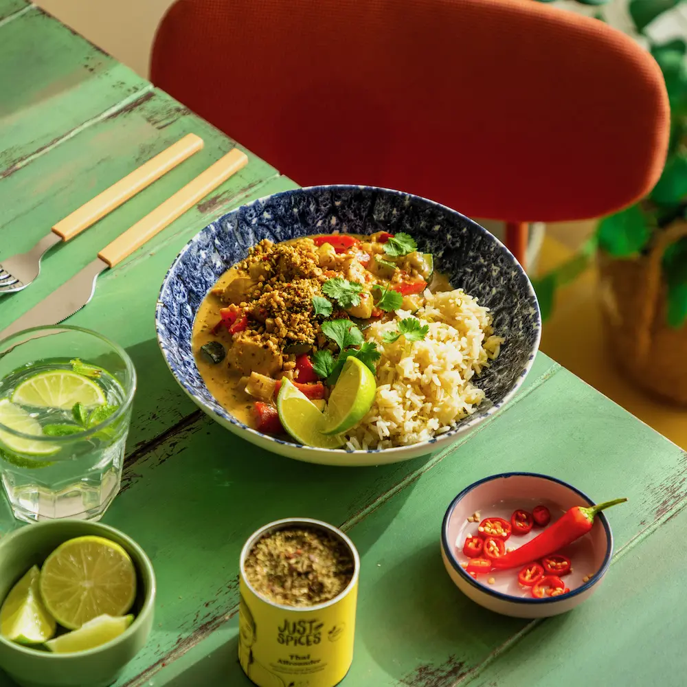 Just Spices - Thai Allrounder -  Thai Erdnuss Curry mit Hähnchen