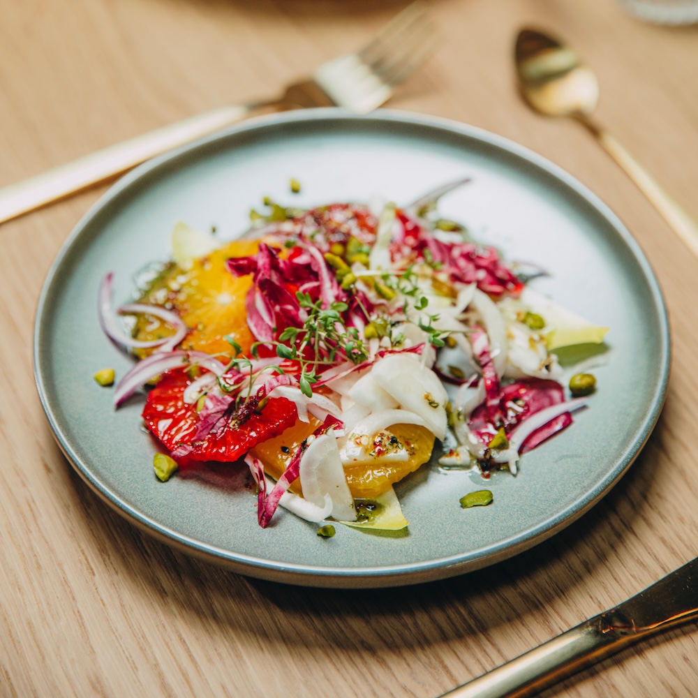 Blutorangen Radicchio Salat
