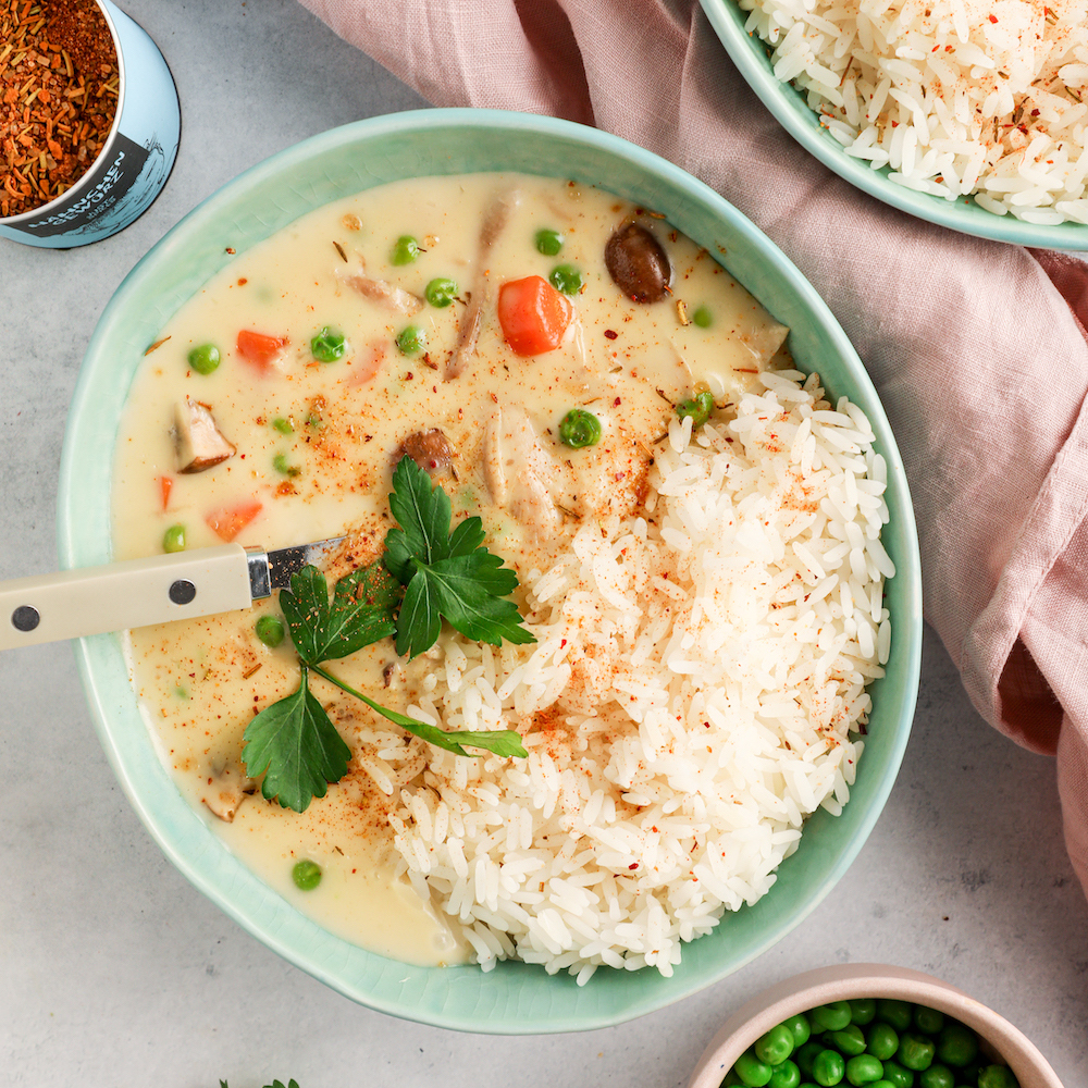 HüHnerfrikassee Mit Reis - Rezepte Suchen