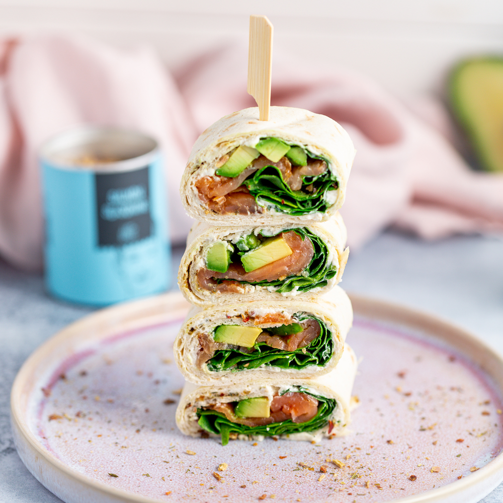 Lachs Wraps mit Spinat | Rezept | JUST SPICES®