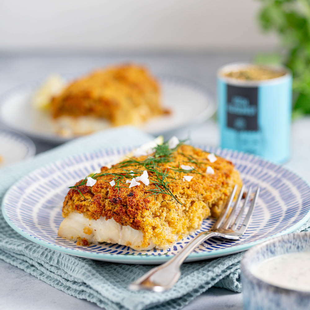 Seelachs mit Kräuterkruste aus der Heißluftfritteuse | Rezept | JUST ... Seelachs mit Kräuterkruste aus der Heißluftfritteuse | Rezept | JUST ...