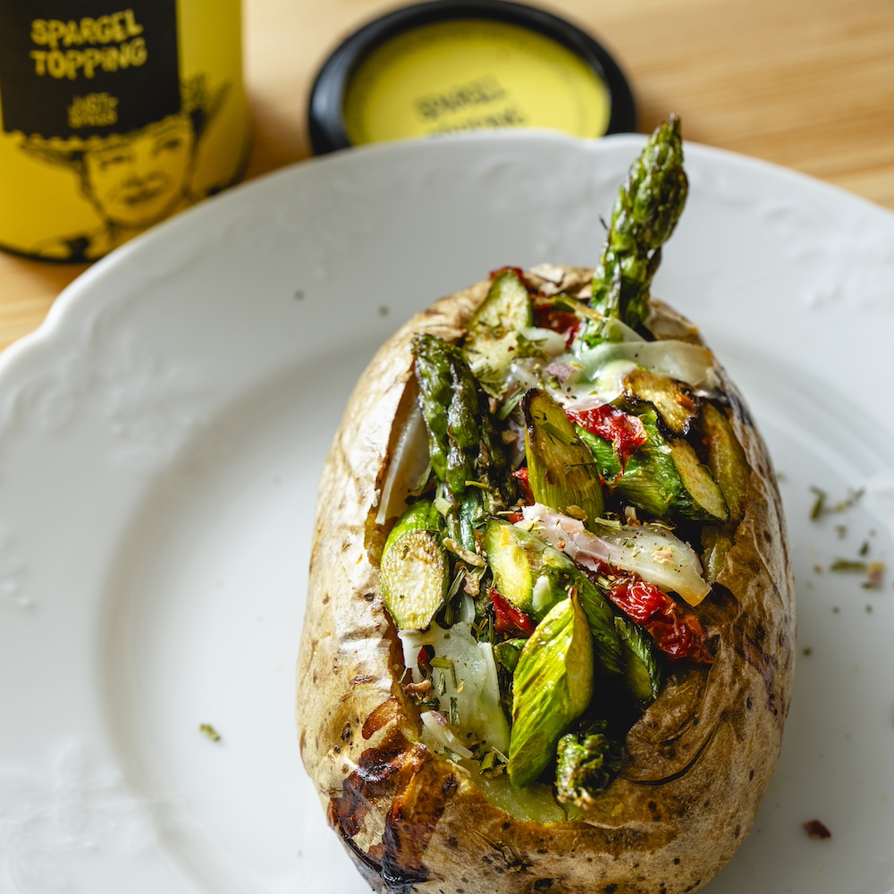 Mediterrane Kartoffel mit Spargel und getrockneten Tomaten | Rezept ...