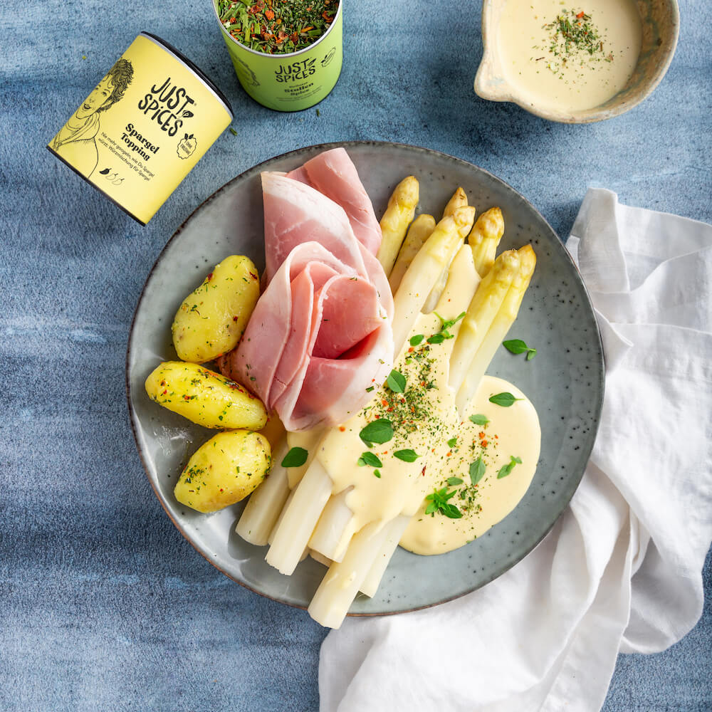 Spargel mit Sauce Hollandaise, Kartoffeln und Schinken mit Thermomix ... Spargel mit Sauce Hollandaise, Kartoffeln und Schinken mit Thermomix ...