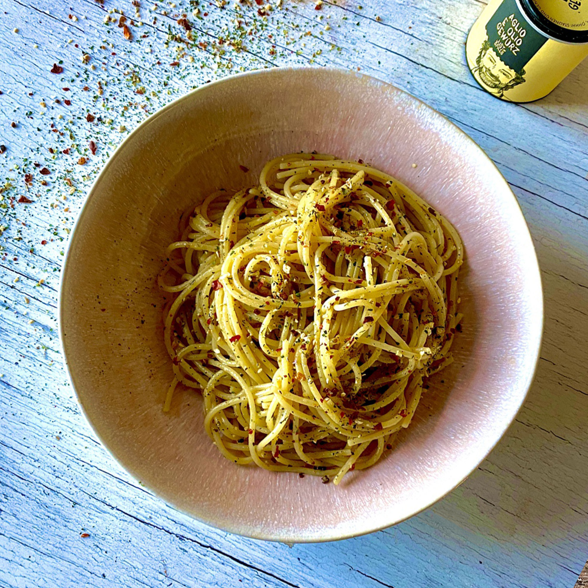 Spaghetti e Olio Rezept JUST SPICES®