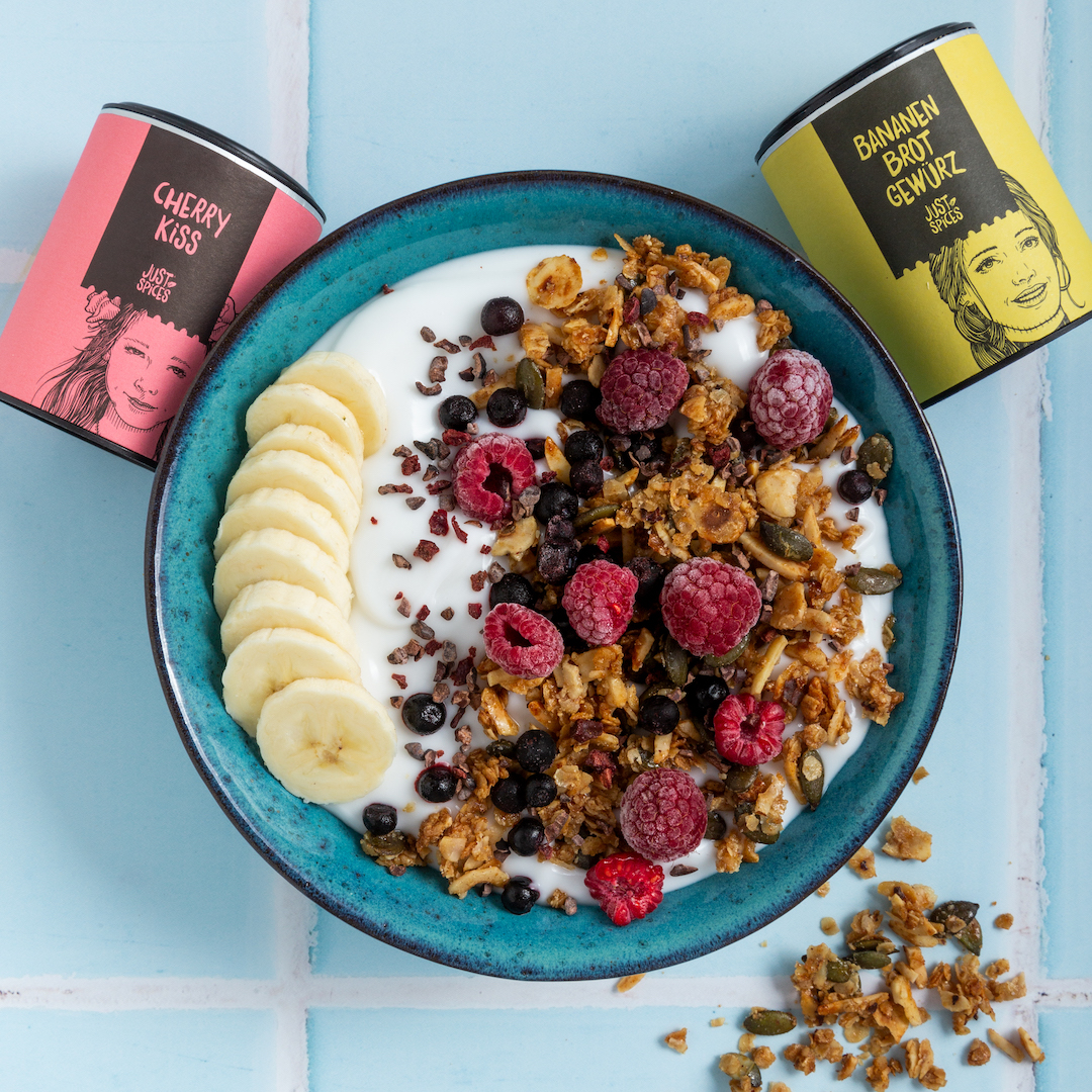 Obst Bowl mit Granola Rezept JUST SPICES®