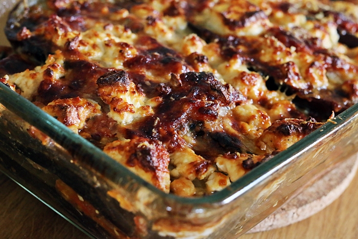 Auberginen-Tomaten-Auflauf mit Fetakäse