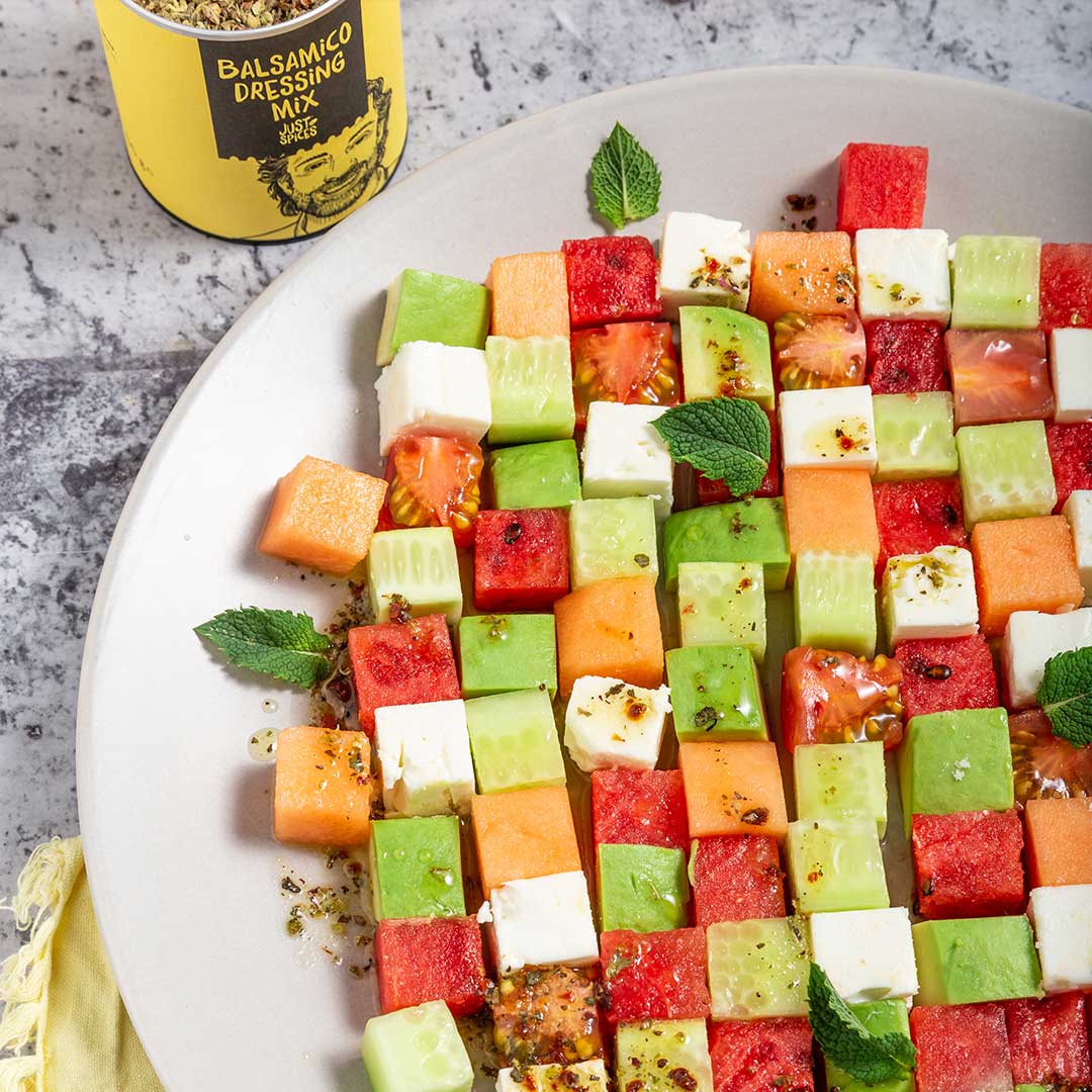 Melonen Feta Salat Rezept Just Spices 
