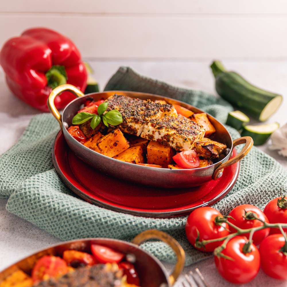 Gemüse mit Feta aus der Heißluftfritteuse | Rezept | JUST SPICES®