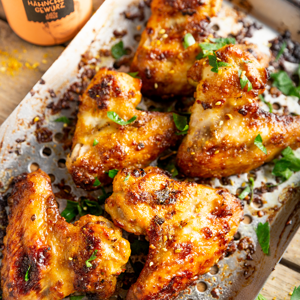 Hähnchenflügel aus der Heißluftfritteuse | Rezept | JUST SPICES®