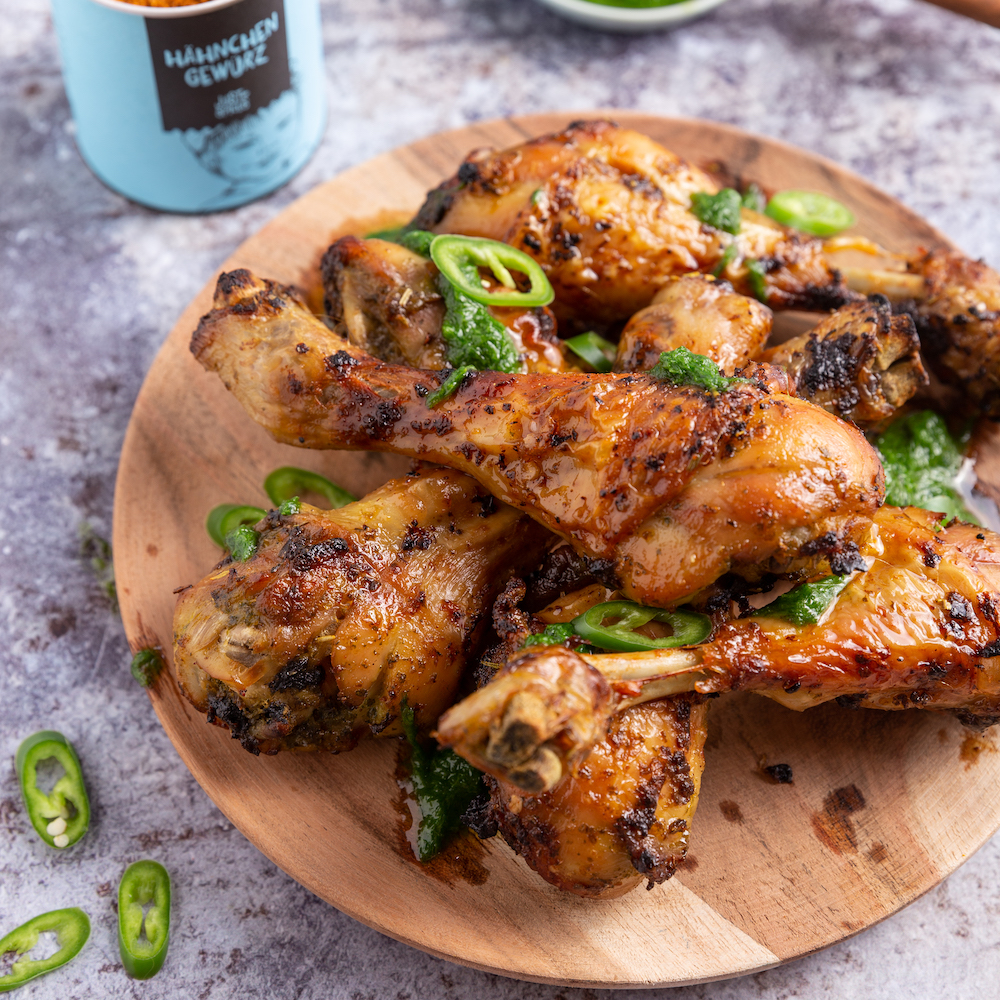 Würzige Hähnchenschenkel aus der Heißluftfritteuse Rezept JUST SPICES®