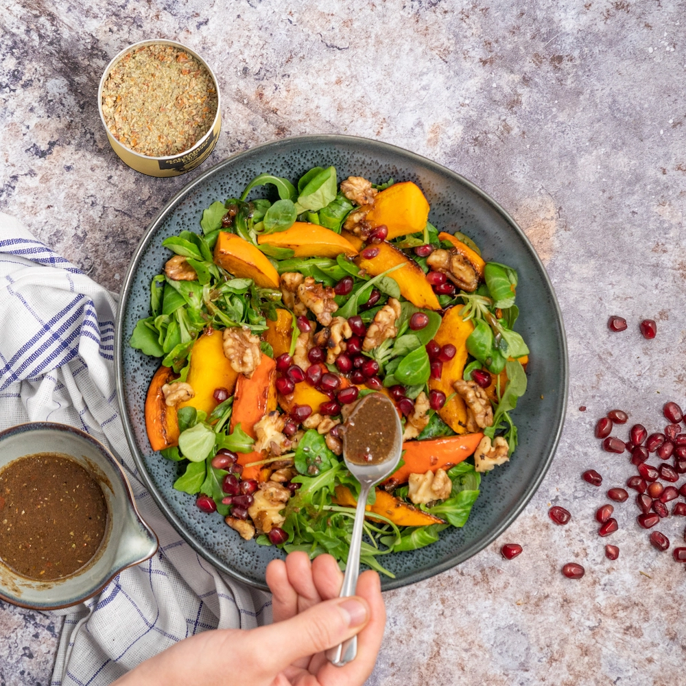 Herbstlicher Kürbissalat