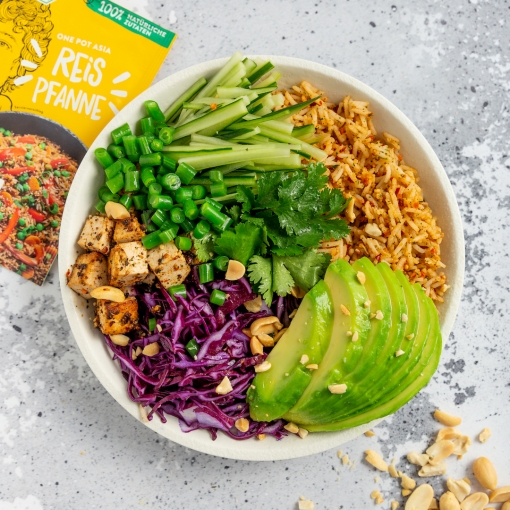 Einfache Asia Reis Bowl