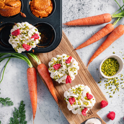 Carrot Cake Muffins (zuckerfrei)