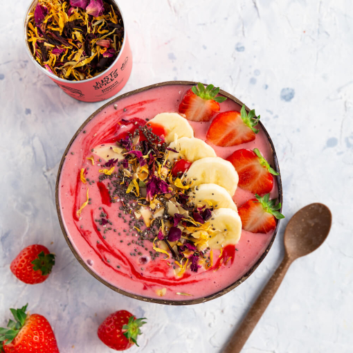 Erdbeer Smoothie-Bowl
