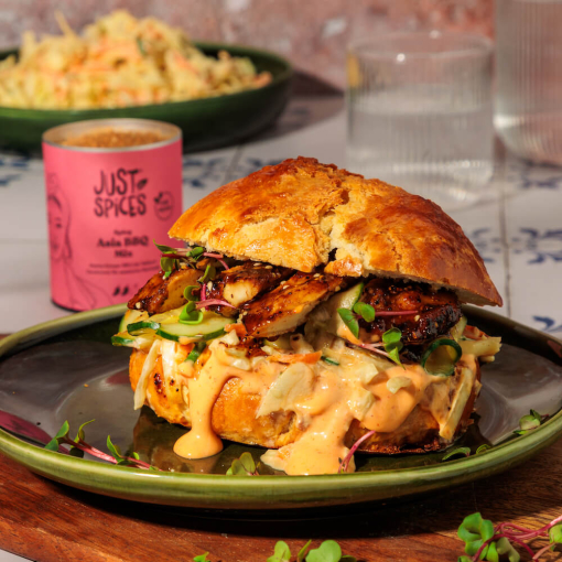 Korean BBQ Chicken Burger