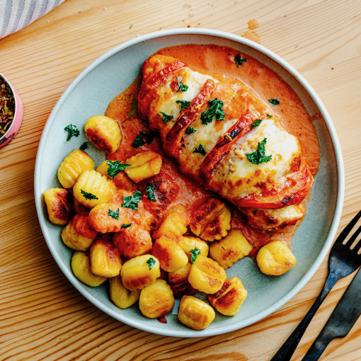Hähnchen in Tomaten-Sahne-Soße aus dem Airfryer