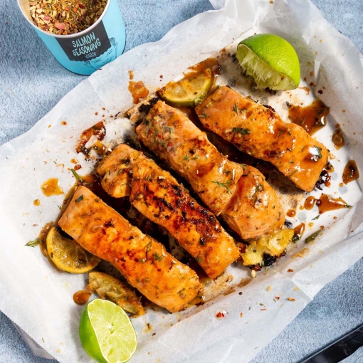 Air Fryer Salmon with Marinade