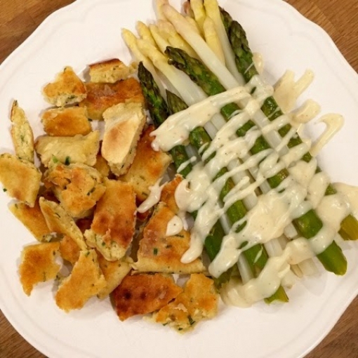 Backofenspargel und Kratzede