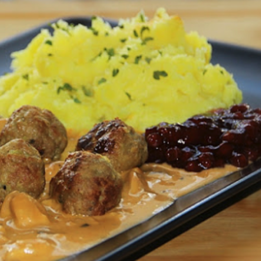 Köttbullar in Rahmensoße