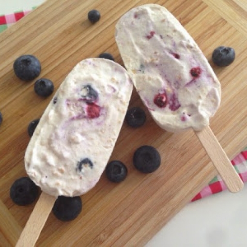Blueberry Cheesecake mit Ice Cream