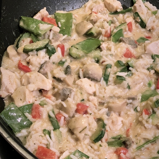 Hähnchen-Gemüse-Pfanne