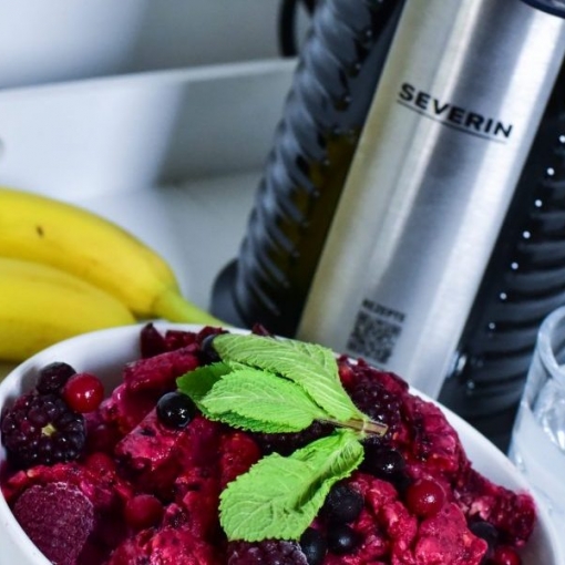 Bananen-Beeren-Sorbet