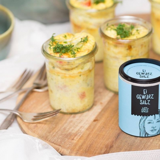 Spargelfrittata im Glas